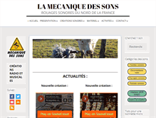 Tablet Screenshot of mecaniquedessons.com